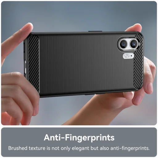  Techsuit - Karbonszilikon - Nothing Phone (2) - Fekete tok - 3