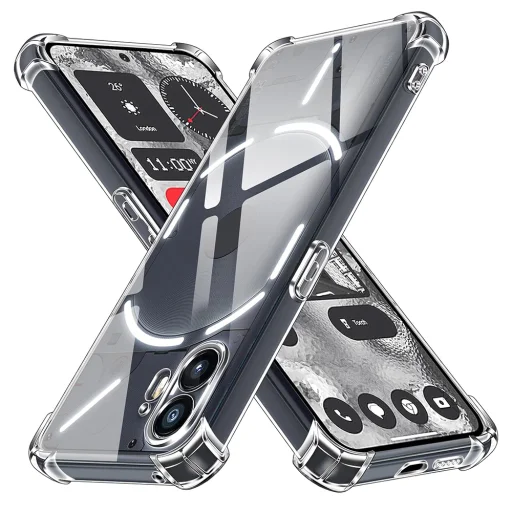  Techsuit - Ütésektől védő átlátszó szilikon tok - Nothing Phone (2) - Átlátszó - 1