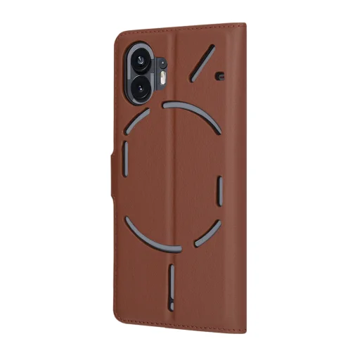  Techsuit - Bőrtok - Nothing Phone (2) - Barna tok - 5