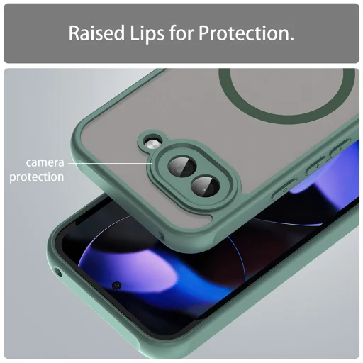  Techsuit - HaloFrost II MagSafe - Google Pixel 9a - Zöld tok - 5