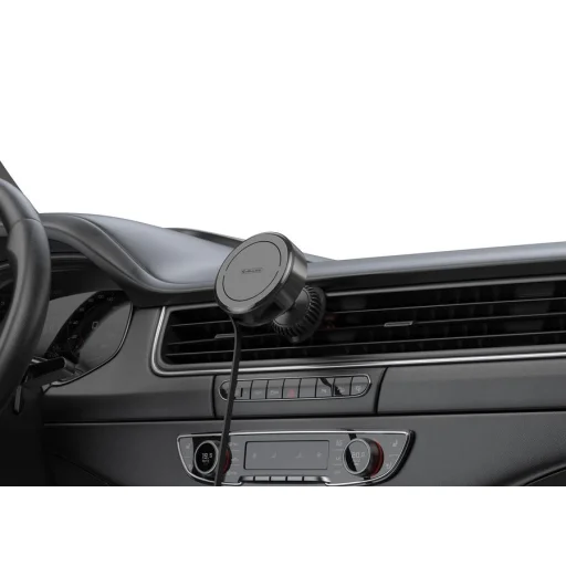 JELLICO Magsafe autós telefontartó vezeték nélküli töltéssel szellőzőre W21 15W fekete - 6