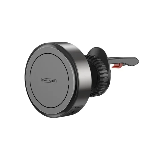JELLICO Magsafe autós telefontartó vezeték nélküli töltéssel szellőzőre W21 15W fekete - 1