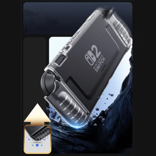  Nintendo Switch 2 Deres Átlátszó Supcase Crystal tok - 4