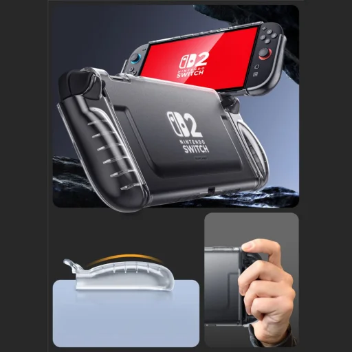  Nintendo Switch 2 Deres Átlátszó Supcase Crystal tok - 5