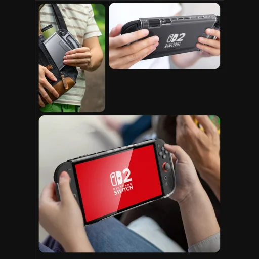  Nintendo Switch 2 Deres Átlátszó Supcase Crystal tok - 6