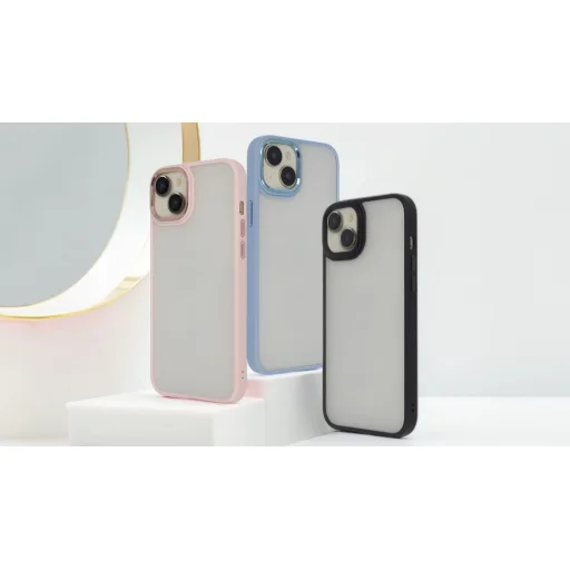 Satin Elegant Matt tok iPhone 11 rózsaszín tok - 4