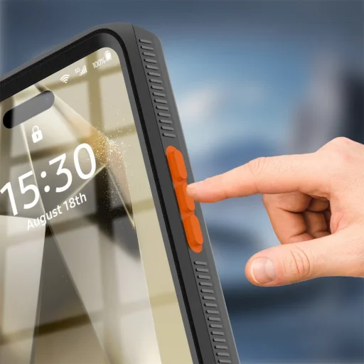 ShellBox - AirBox Vízálló IP68 Tok (max. 6,9 hüvelyk) - Univerzális Telefon Modell (max. 15 mm mélység) - Fekete - 8