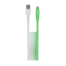 Setty USB - Lightning kábel 1,5 m 2,4A KGA-L-1.52420 menta-fehér átmenetes