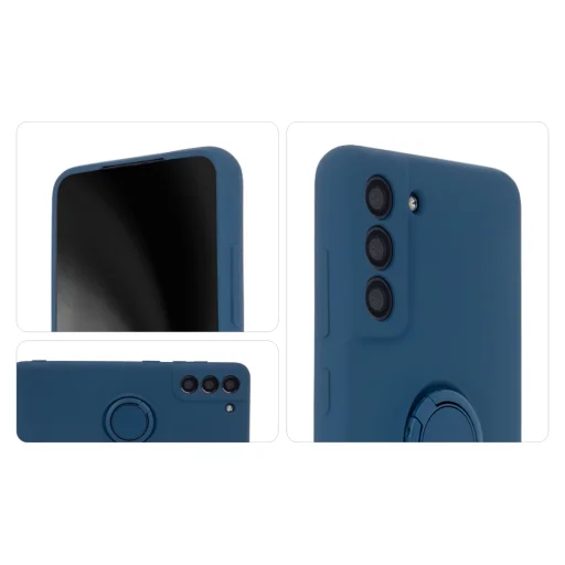 Ujjgyűrűs tok Samsung Galaxy S21 FE-hez kék tok - 3