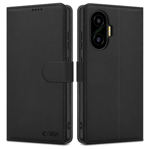 Tech-protect Wallet Xiaomi Poco F7 5G fekete tok - 1