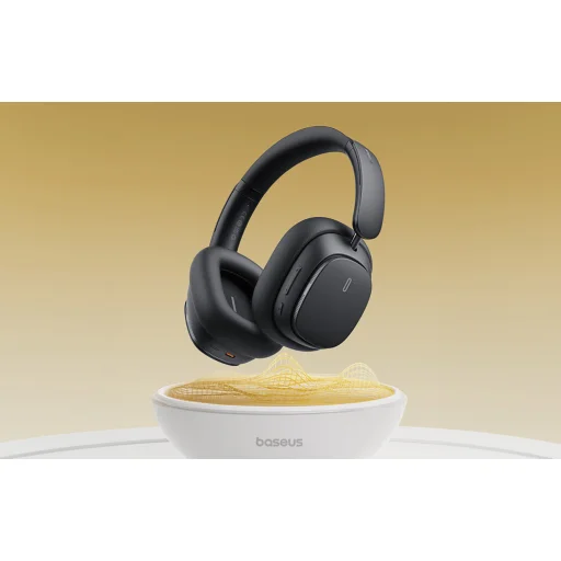 Baseus Bowie H1 PRO Vezeték nélküli Bluetooth fejhallgató (fekete) - 11