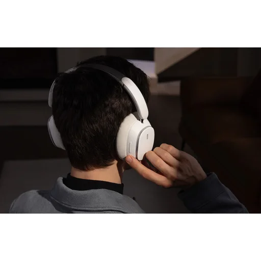 Baseus Bowie H1 PRO Vezeték nélküli Bluetooth fejhallgató (fehér) - 15