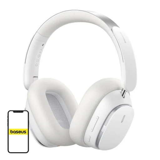 Baseus Bowie H1 PRO Vezeték nélküli Bluetooth fejhallgató (fehér) - 1