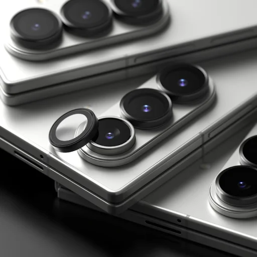 Ringke kamera keretvédő 2 db-os Galaxy Z Fold 7 fekete üvegfólia - 5