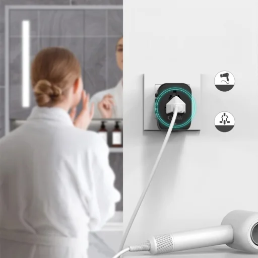 Tech-protect Ta200 Utazó Adapter Eu / Egyesült Királyság / Usa / Au Fekete - 5