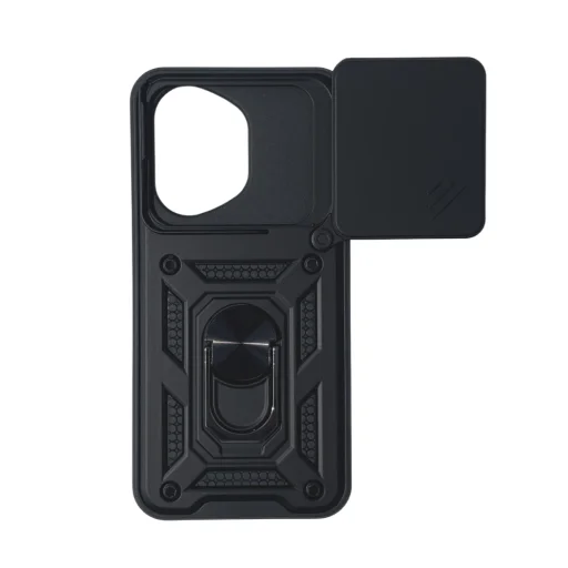 Honor 400 tok - Fekete Armor Camshield állvánnyal és kameravédővel - 1