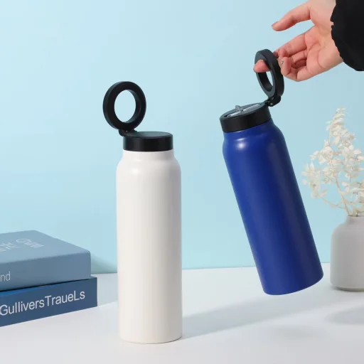 Mágneses tartó MagSafe kompatibilis 950ml-es tartállyal kék - 4