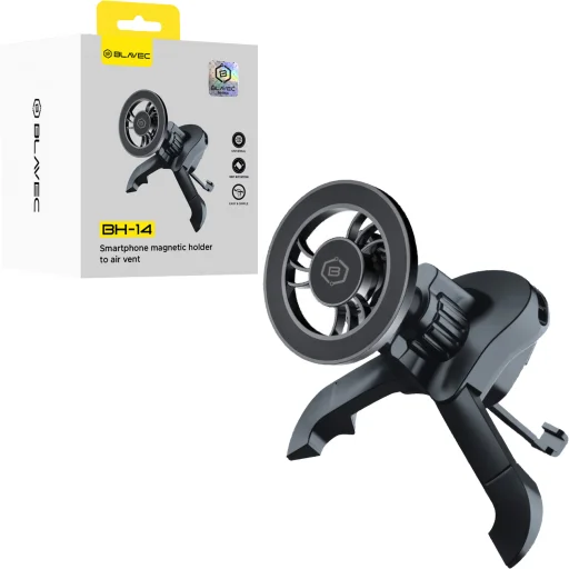 Blavec autós tartó BH-14 mágneses Magsafe szellőzőre (BH14-MAVB) fekete - 1