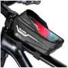 WILDMAN kerékpárvázra szerelhető utazótáska cipzárral 1L (4 "- 7") ES12 fekete, thumbnail