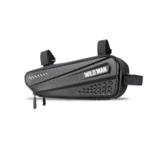 WILDMAN utazótáska a kerékpárváz alá cipzárral 1,2L ES4 fekete