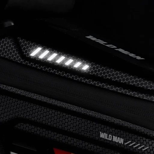 WILDMAN utazótáska kerékpár vázra cipzárral 1L ES5 fekete - 3