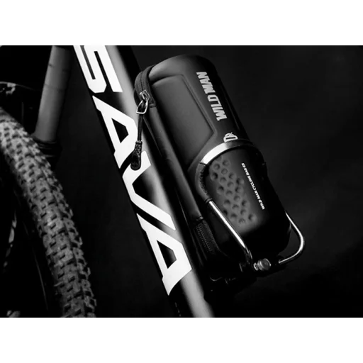 WILDMAN utazótáska kerékpár vázra cipzárral 1L ES5 fekete - 5