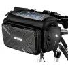 WILDMAN utazótáska kerékpár kormányra cipzárral 4L GS6 fekete