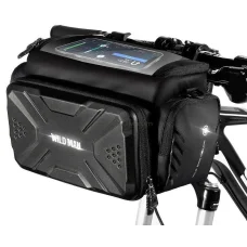 WILDMAN utazótáska kerékpár kormányra cipzárral 4L GS6 fekete