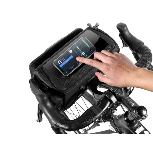 WILDMAN utazótáska kerékpár kormányra cipzárral 4L GS6 fekete - 2