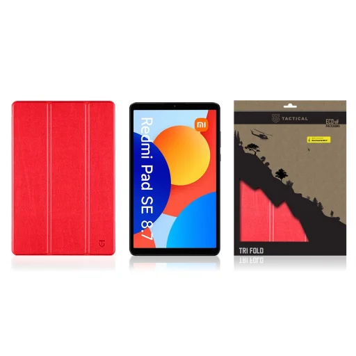 Tactical Fliptok Tri Fold tok Xiaomi Redmi Pad SE 8,7" Piros - 4