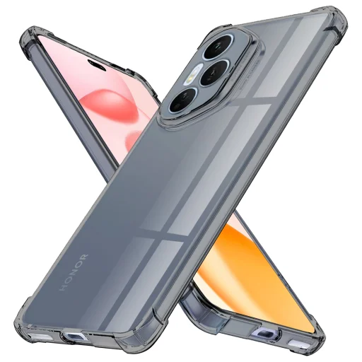  Honor 400 Pro Füstfekete Techsuit Ütésálló Átlátszó Szilikon tok - 1