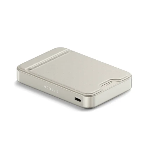 Satechi Qi2 10K Magsafe Powerbank állvánnyal - Homokszínű - 7