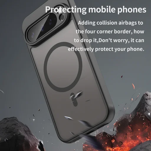  Techsuit - HaloFrost II MagSafe - Google Pixel 9 Pro - Fekete tok - 5