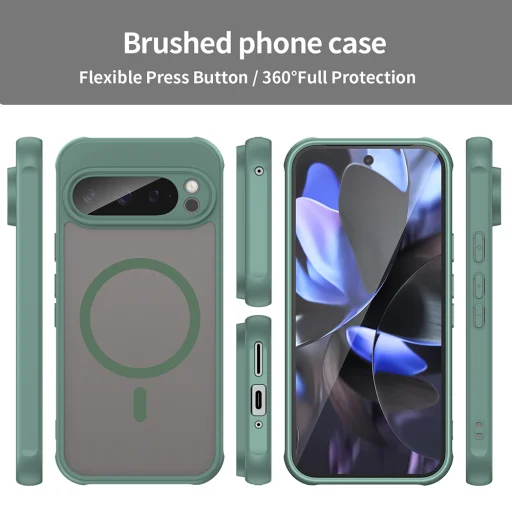  Techsuit - HaloFrost II MagSafe - Google Pixel 9 Pro - Zöld tok - 3