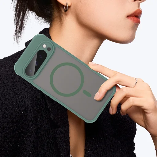  Techsuit - HaloFrost II MagSafe - Google Pixel 9 Pro - Zöld tok - 5