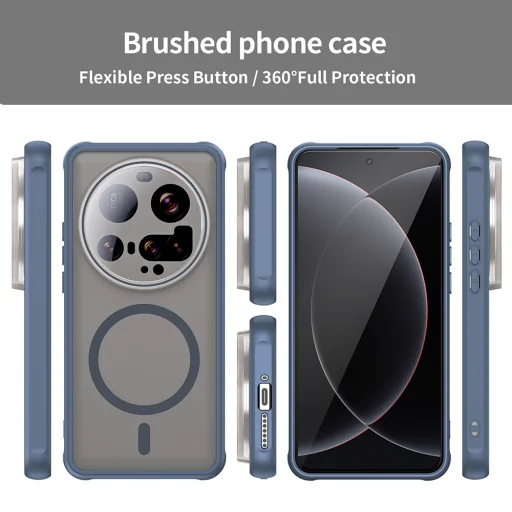 Techsuit - HaloFrost II MagSafe - Xiaomi 15 Ultra - Tmavomodré puzdro - 3