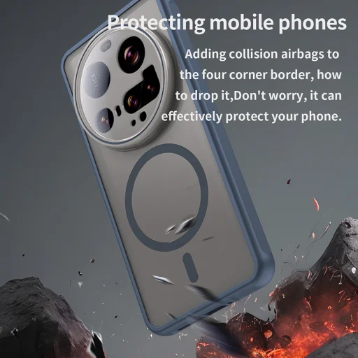 Techsuit - HaloFrost II MagSafe - Xiaomi 15 Ultra - Tmavomodré puzdro - 7