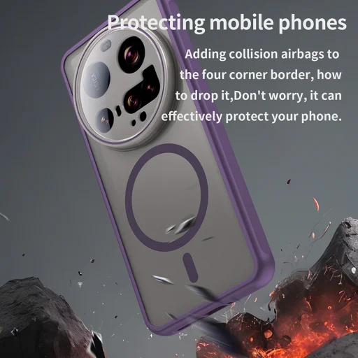  Techsuit - HaloFrost II MagSafe - Xiaomi 15 Ultra - Lila tok - 4