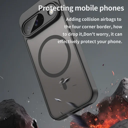  Techsuit - HaloFrost II MagSafe - Google Pixel 9 - Fekete tok - 5