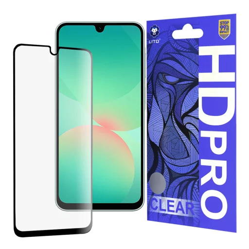  Lito - HD Pro Clear - Samsung Galaxy A26 5G - Fekete üvegfólia - 1
