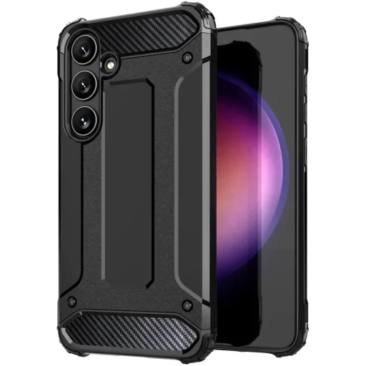  Techsuit - Hibrid Páncél - Samsung Galaxy S25 Plus - Fekete tok - 2