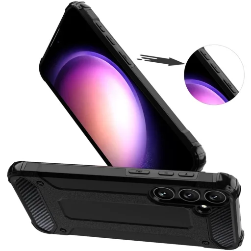  Techsuit - Hibrid Páncél - Samsung Galaxy S25 Plus - Fekete tok - 5