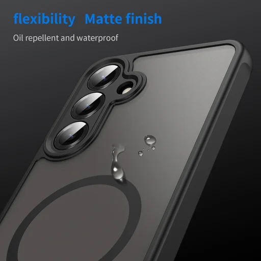  Techsuit - HaloFrost II MagSafe - Samsung Galaxy S25 Plus - Fekete tok - 8