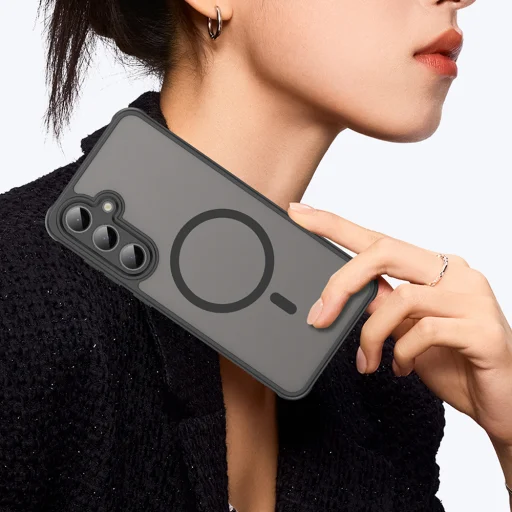  Techsuit - HaloFrost II MagSafe - Samsung Galaxy S24 FE - Fekete tok - 4