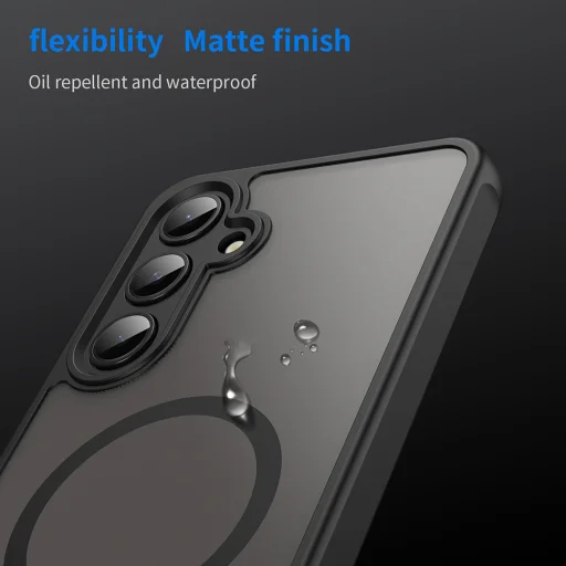  Techsuit - HaloFrost II MagSafe - Samsung Galaxy S24 FE - Fekete tok - 8