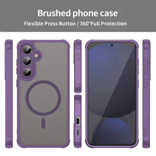  Techsuit - HaloFrost II MagSafe - Samsung Galaxy S24 FE - Lila tok - 4