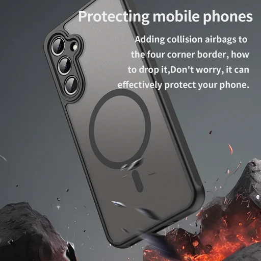  Techsuit - HaloFrost II MagSafe - Samsung Galaxy A16 4G / A16 5G - Fekete tok - 7