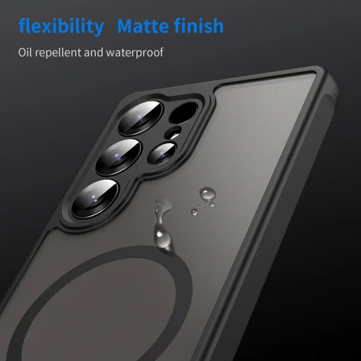  Samsung Galaxy S25 Ultra Fekete Techsuit - HaloFrost II MagSafe tok - 8