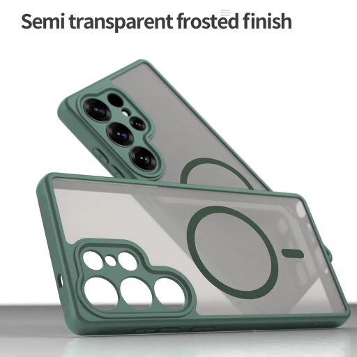  Samsung Galaxy S25 Ultra Zöld Techsuit HaloFrost II MagSafe tok - 3