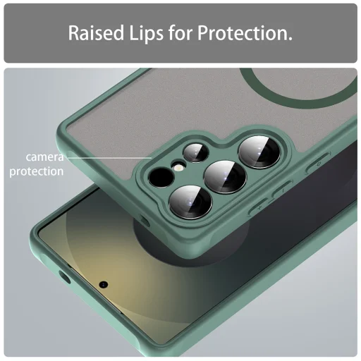  Samsung Galaxy S25 Ultra Zöld Techsuit HaloFrost II MagSafe tok - 4